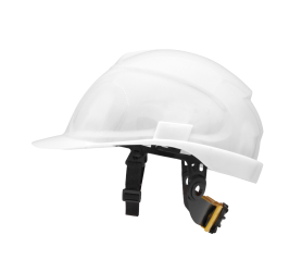 Каска строительная (белая) с храповиком NEW