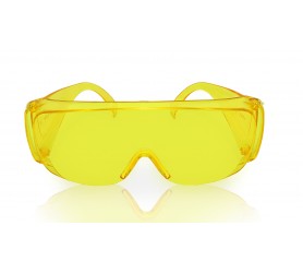 Защитные очки прозрачные желтые с боковой вентиляцией DEXX